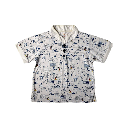 A White Short Sleeve Polos from Disney X Elly in size 5T for boy. (Front View)