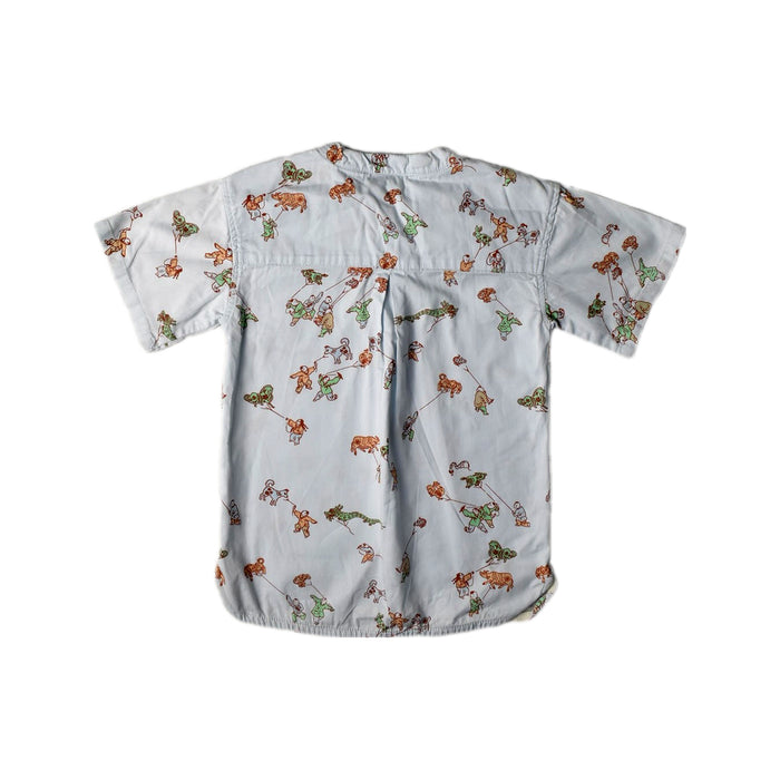 A White Short Sleeve Shirts from Elly in size 4T for boy. (Back View)