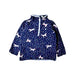 A Navy Zippered Sweatshirts from Joules in size 4T for girl. (Front View)