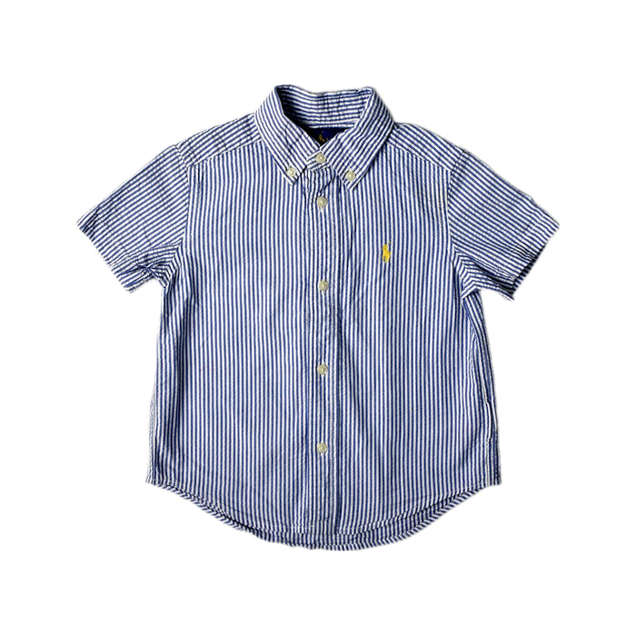 A Blue Short Sleeve Shirts from Ralph Lauren in size 2T for boy. (Front View)