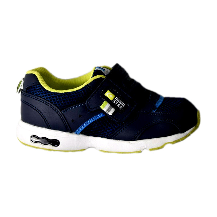 A Navy Sneakers from Moonstar in size 6T for boy. (Front View)
