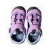 A Purple Sneakers from Moonstar in size 5T for girl. (Back View)