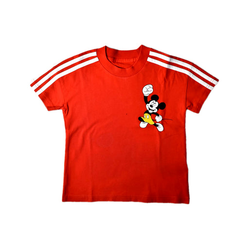 A Red Short Sleeve T Shirts from Adidas in size 5T for girl. (Front View)