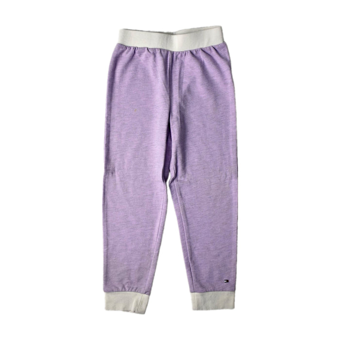 A Purple Sweatpants from Tommy Hilfiger in size 5T for girl. (Front View)