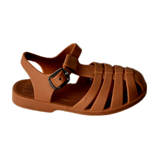 A Brown Sandals from Liewood in size 18-24M for girl. (Front View)