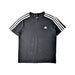A Black Short Sleeve T Shirts from Adidas in size 11Y for neutral. (Front View)