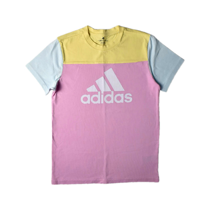 A Pink Short Sleeve T Shirts from Adidas in size 13Y for girl. (Front View)