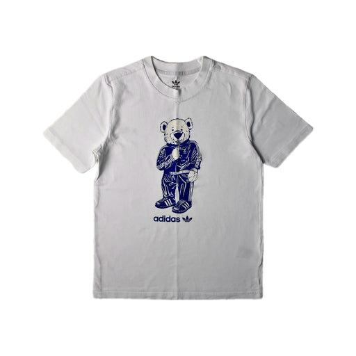 A White Short Sleeve T Shirts from Adidas in size 11Y for neutral. (Front View)