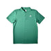A Green Short Sleeve Polos from Adidas in size 11Y for boy. (Front View)