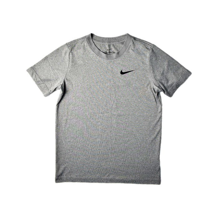 A Grey Short Sleeve T Shirts from Nike in size 12Y for boy. (Front View)