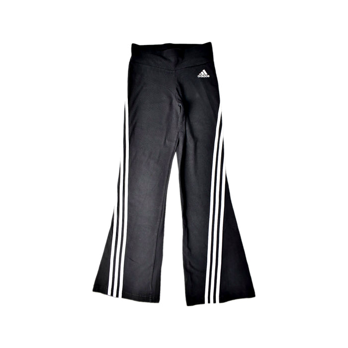 A Black Active Pants from Adidas in size 11Y for girl. (Front View)