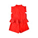 A Red Shorts Sets from Little Islanders in size 6T for girl. (Back View)