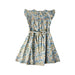 A Multicolour Short Sleeve Dresses from Le Petit Society in size 5T for girl. (Back View)