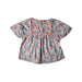 A Multicolour Short Sleeve Tops from Chateau de Sable in size 4T for girl. (Back View)
