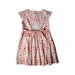 A Red Sleeveless Dresses from Chateau de Sable in size 6T for girl. (Back View)