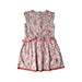 A White Sleeveless Dresses from Chateau de Sable in size 6T for girl. (Front View)