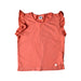 A Peach Sleeveless Tops from Petit Bateau in size 6T for girl. (Front View)