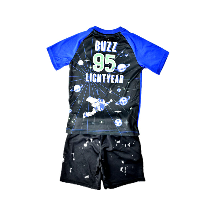 A Blue Shorts Sets from Adidas in size 5T for boy. (Back View)