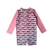 A Pink Rash Guards from Sandy Feet Australia in size 4T for girl. (Back View)