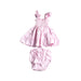 A Pink Dress Sets from Hill House in size 12-18M for girl. (Back View)