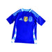 A Blue Short Sleeve T Shirts from Adidas in size 7Y for neutral. (Front View)