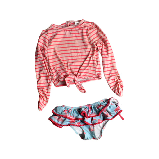 A Pink Swim Sets from Snapper Rock in size 18-24M for girl. (Front View)