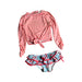 A Pink Swim Sets from Snapper Rock in size 18-24M for girl. (Front View)
