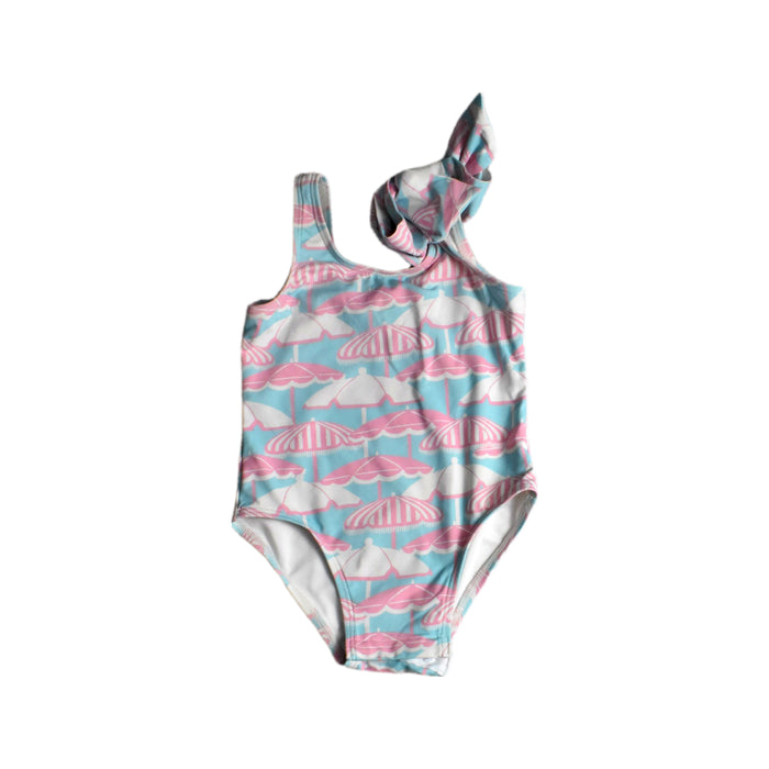 A Pink Swimsuits from The Beaufort Bonnet Company in size 2T for girl. (Front View)
