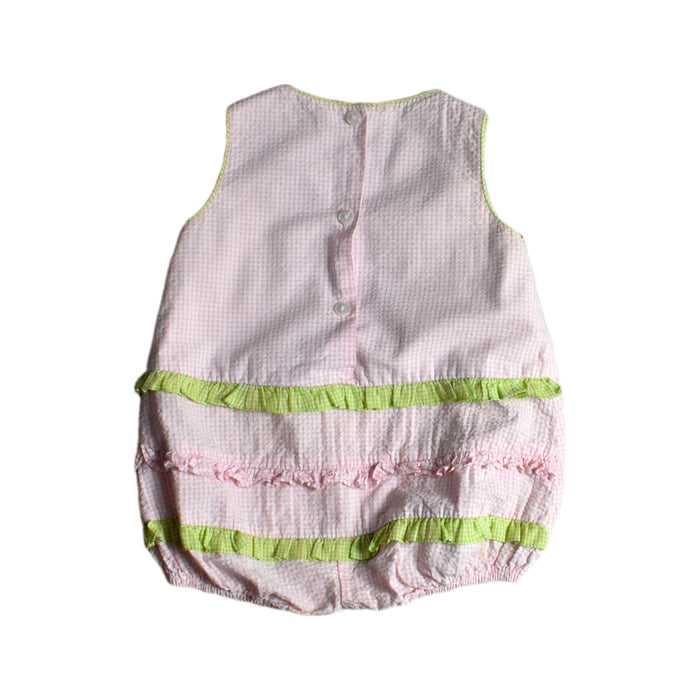 A Pink Sleeveless Rompers from Anavini in size 6T for girl. (Back View)