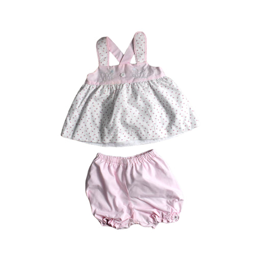 A White Shorts Sets from The Beaufort Bonnet Company in size 18-24M for girl. (Front View)
