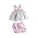 A White Shorts Sets from The Beaufort Bonnet Company in size 18-24M for girl. (Front View)