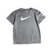 A Grey Short Sleeve T Shirts from Nike in size 7Y for boy. (Front View)