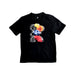 A Black Short Sleeve T Shirts from Adidas in size 7Y for boy. (Front View)