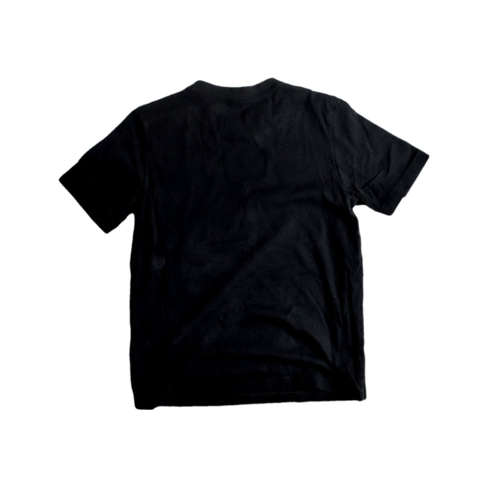 A Black Short Sleeve T Shirts from Adidas in size 7Y for boy. (Back View)