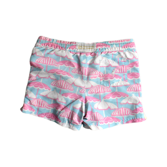 A Blue Shorts from The Beaufort Bonnet Company in size 6T for girl. (Back View)