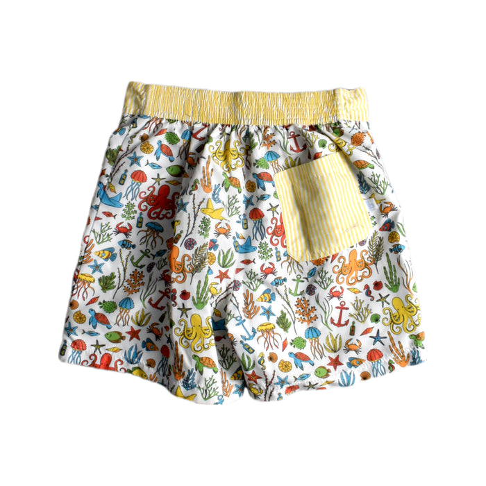 A Multicolour Swim Shorts from Bella Bliss in size 7Y for neutral. (Back View)