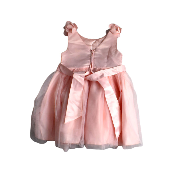 A Pink Sleeveless Dresses from Jessica Simpson in size 2T for girl. (Back View)