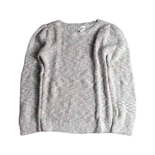 A Grey Knit Sweaters from Seed in size 8Y for girl. (Front View)