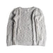 A Grey Knit Sweaters from Seed in size 8Y for girl. (Front View)