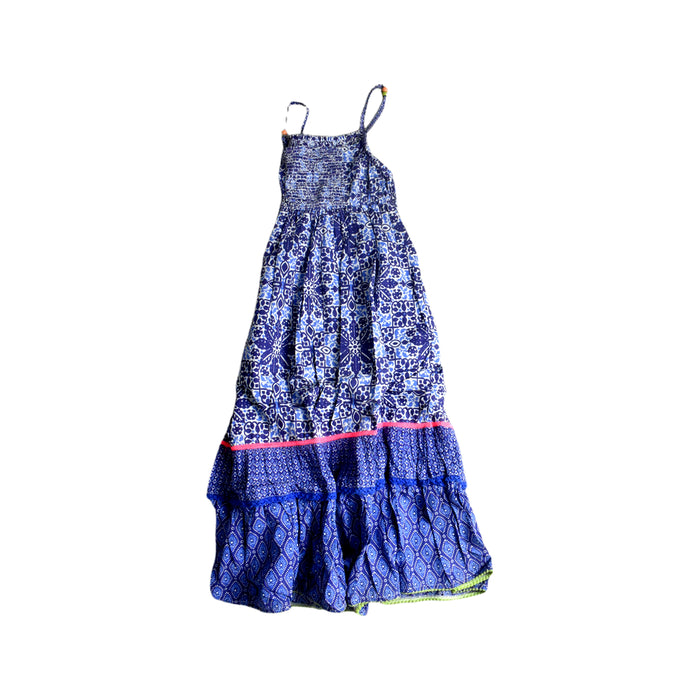 A Blue Long Sleeve Dresses from Monsoon in size 9Y for girl. (Back View)