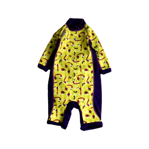 A Purple Wetsuits from Popin in size 2T for girl. (Front View)