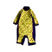 A Purple Wetsuits from Popin in size 2T for girl. (Front View)