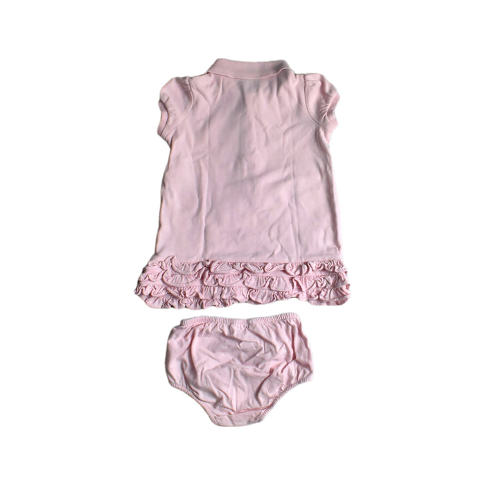 A Pink Dress Sets from Ralph Lauren in size 6-12M for girl. (Back View)