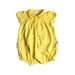 A Yellow Short Sleeve Bodysuits from Ralph Lauren in size 3-6M for girl. (Front View)