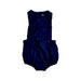 A Blue Sleeveless Rompers from Carrément Beau in size 6-12M for girl. (Front View)