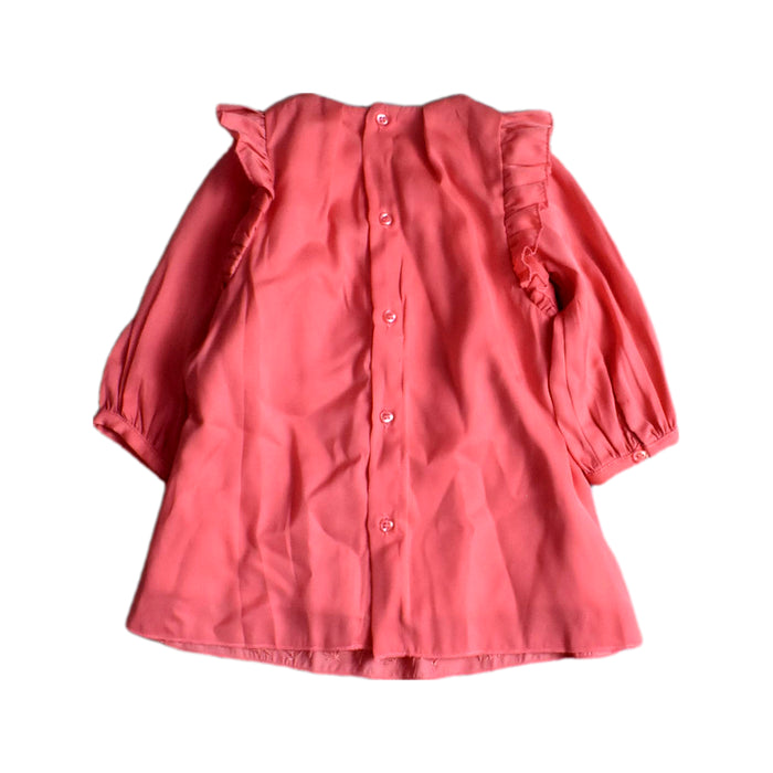 A Pink Long Sleeve Tops from Carrément Beau in size 3-6M for girl. (Back View)
