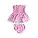 A Pink Dress Sets from Ralph Lauren in size 6-12M for girl. (Back View)
