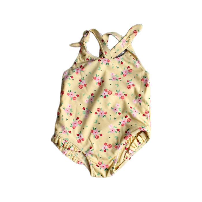 A Yellow Sleeveless Rompers from Sergent Major in size 12-18M for girl. (Front View)