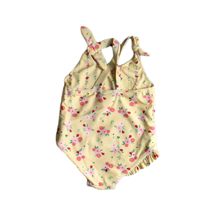 A Yellow Sleeveless Rompers from Sergent Major in size 12-18M for girl. (Back View)