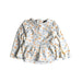A White Long Sleeve Tops from Sergent Major in size 6-12M for girl. (Front View)